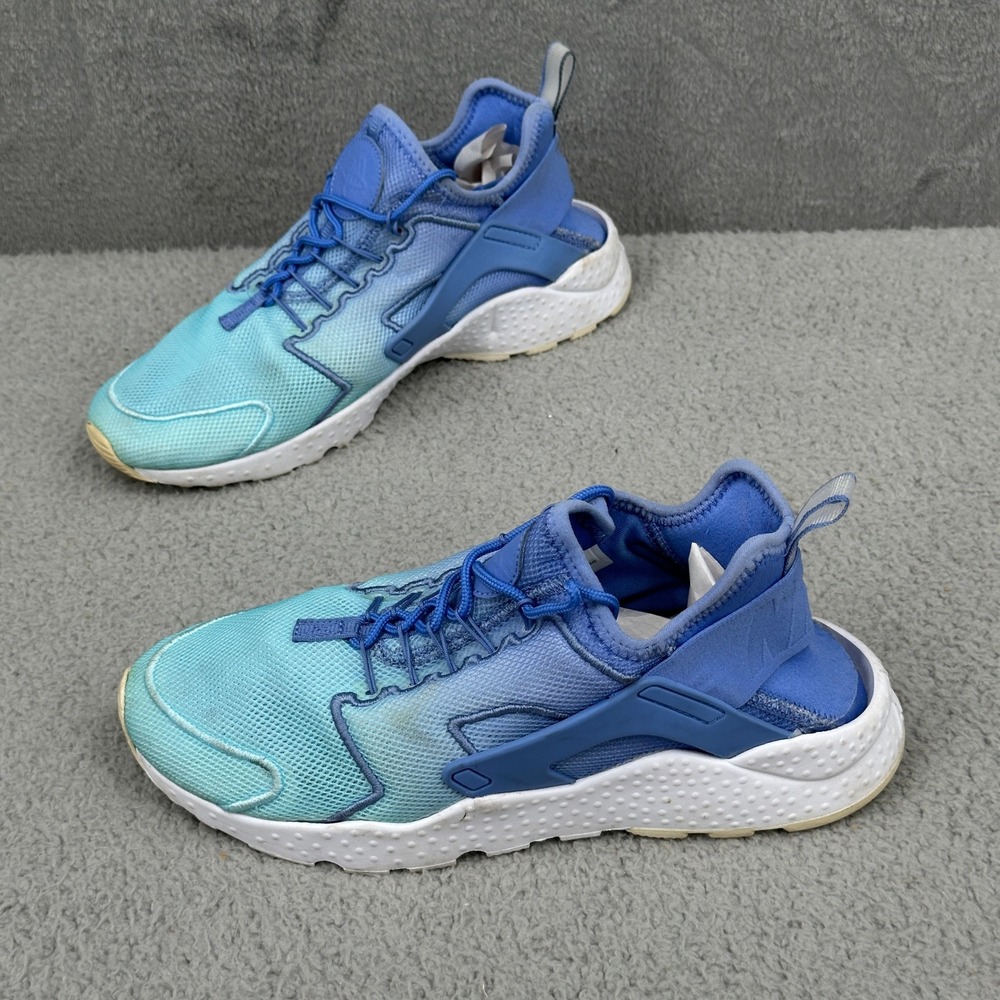 Nike Air Huarache Run Womens Size 9 Shoes Blue Aqua‎ Ombre Sneakers Running